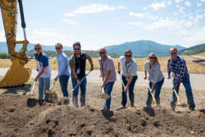 Members of the J|D team joined airport officials to celebrate the ASE Runway Groundbreaking.